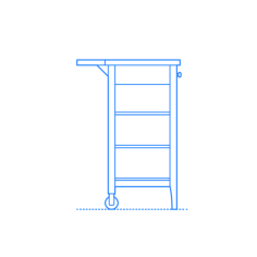 Furniture Kitchen Cart Ikea Stenstorp Kitchen Cart Outline Svg File, Free Vectors File
